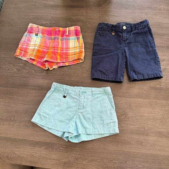 Polo Ralph Lauren girls classic chino shorts bermuda bundle lot of 3 size 6 - Picture 6 of 11